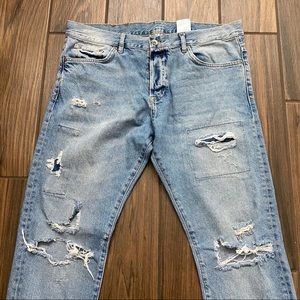 Distressed Denim Jeans